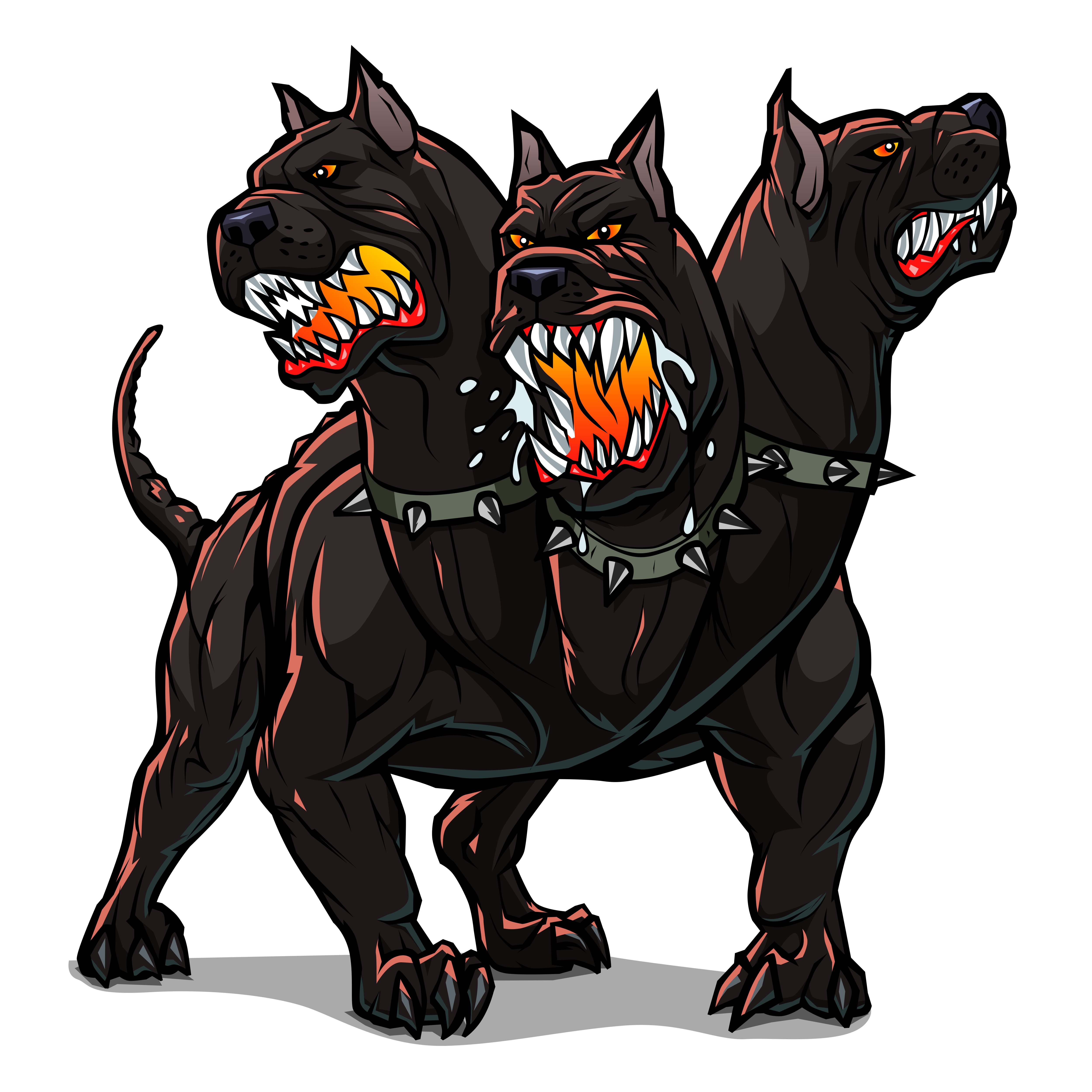 Kerberos three headed dog in color form that formed the purpose of the name of the company