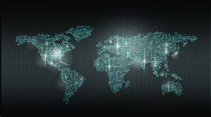 Digital Map of the World using circuits